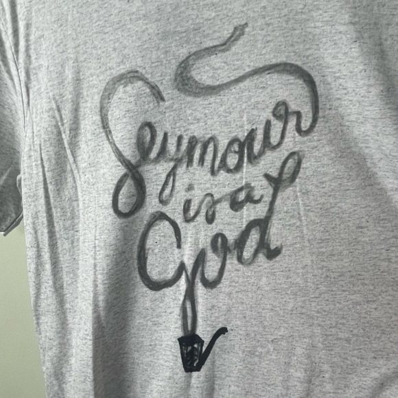 Victory Chick® Graphic T-Shirt Heather Gray / Seymour is a God / Size L - Picture 5 of 8